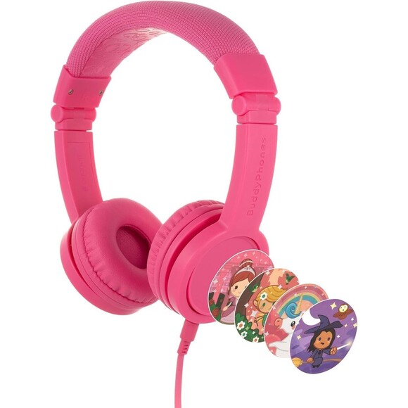 BuddyPhones Explore+ on-Ear Headphones - Rose Pink Model BP-EXPLOREP-PINK - Picture 6 of 6